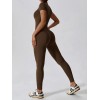 Гладкий комбенизон Leggings Body Crop T-shirt model 31